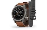 Spordikell Garmin fenix 7 PRO Sapphire Solar - Titanium with Chestnut Leather Band Sapphire - Titanium Brown Leather