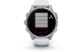 Spordikell Garmin fenix 8 43mm AMOLED,Glass,BareSS/Whitestone Silver with Whitestone Band