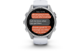 Spordikell Garmin fenix 8 43mm AMOLED,Glass,BareSS/Whitestone Silver with Whitestone Band