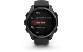 Spordikell Garmin fenix 8 43mm AMOLED,Saph,CrbnGry Ti/Blk,Blk/PebblGryBnd Sapphire Carbon Gray DLC Ti with Black Band