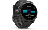 Spordikell Garmin fenix 8 43mm AMOLED,Saph,CrbnGry Ti/Blk,Blk/PebblGryBnd Sapphire Carbon Gray DLC Ti with Black Band