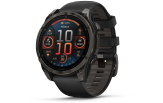 Spordikell Garmin fenix 8 47mm AMOLED,Saph,CrbnGryTi/Blk,Blk/PebbleGryBnd,EMEA Sapphire Carbon Gray DLC Ti with Black Band