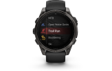 Spordikell Garmin fenix 8 47mm AMOLED,Saph,CrbnGryTi/Blk,Blk/PebbleGryBnd,EMEA Sapphire Carbon Gray DLC Ti with Black Band