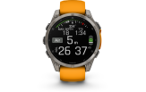 Spordikell fenix 8 47mm AMOLED Sapphire Titanium with Orange Band