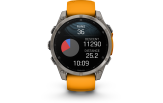 Spordikell fenix 8 47mm AMOLED Sapphire Titanium with Orange Band