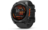 Spordikell Garmin fenix 8 51mm AMOLED,Glass/SS,SlateGray Steel/Black,BlkBnd,WW Slate Gray with Black band