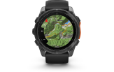 Spordikell Garmin fenix 8 51mm AMOLED,Glass/SS,SlateGray Steel/Black,BlkBnd,WW Slate Gray with Black band