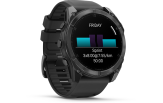 Spordikell Garmin fenix 8 51mm AMOLED,Glass/SS,SlateGray Steel/Black,BlkBnd,WW Slate Gray with Black band