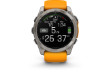 Spordikell fenix 8 51mm AMOLED Sapphire Titanium with Orange Band