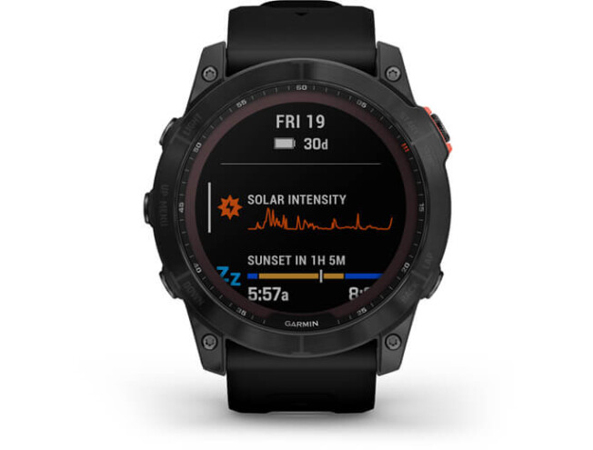 Spordikell Garmin fenix 7X Black Slate Gray Band Solar - Slate Gray Black Band