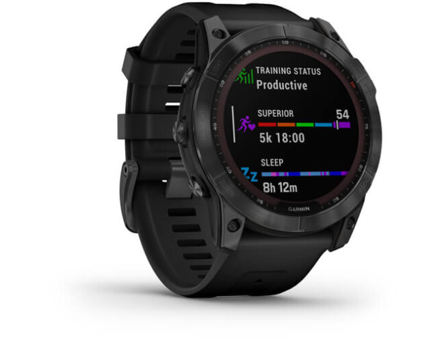 Spordikell Garmin fenix 7X Black Slate Gray Band Solar - Slate Gray Black Band