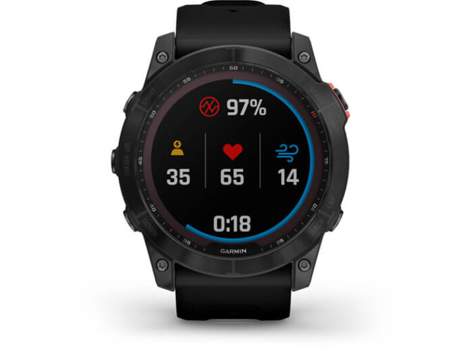 Spordikell Garmin fenix 7X Black Slate Gray Band Solar - Slate Gray Black Band