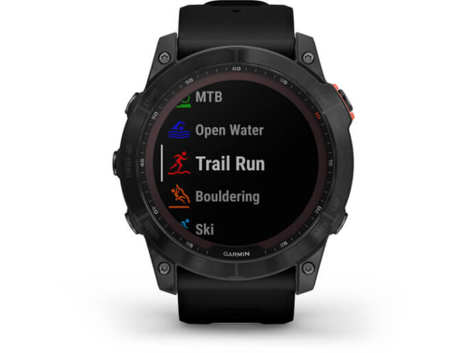 Spordikell Garmin fenix 7X Black Slate Gray Band Solar - Slate Gray Black Band