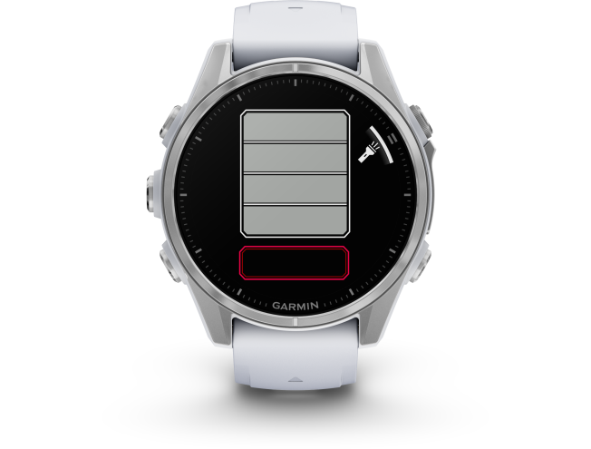 Spordikell Garmin fenix 8 43mm AMOLED,Glass,BareSS/Whitestone Silver with Whitestone Band