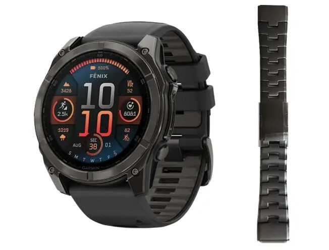 Spordikell Garmin fenix 8 47mm AMOLED Sapphire Carbon Gray DLC Ti with Black Titanium Band Sapphire Carbon Gray DLC Ti with Black Titanium Band