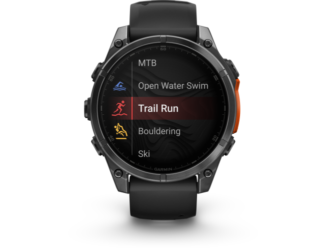 Spordikell Garmin fenix 8 47mm AMOLED,Glass/SS,SlateGray Steel/Black,BlkBnd Slate Gray with Black band