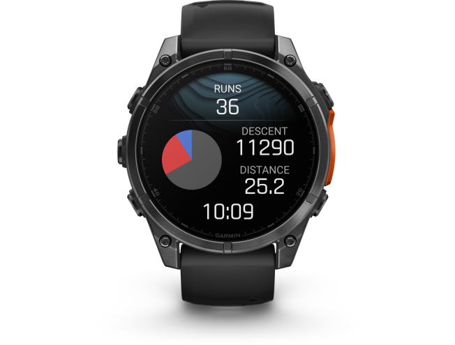 Spordikell Garmin fenix 8 47mm AMOLED,Glass/SS,SlateGray Steel/Black,BlkBnd Slate Gray with Black band