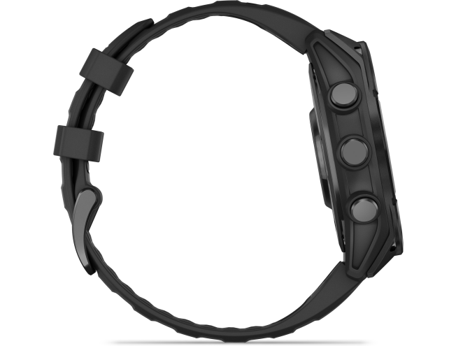 Spordikell Garmin fenix 8 47mm AMOLED,Glass/SS,SlateGray Steel/Black,BlkBnd Slate Gray with Black band