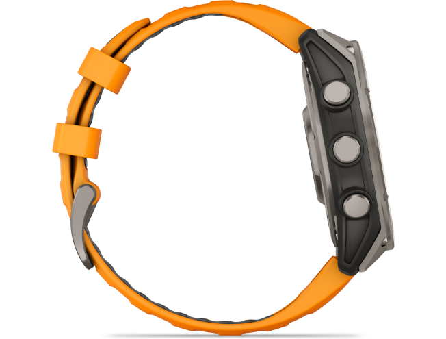 Spordikell fenix 8 47mm AMOLED Sapphire Titanium with Orange Band