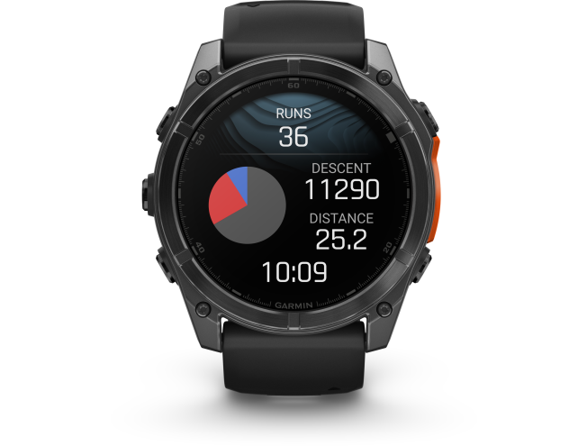 Spordikell Garmin fenix 8 51mm AMOLED,Glass/SS,SlateGray Steel/Black,BlkBnd,WW Slate Gray with Black band