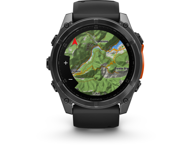 Spordikell Garmin fenix 8 51mm AMOLED,Glass/SS,SlateGray Steel/Black,BlkBnd,WW Slate Gray with Black band