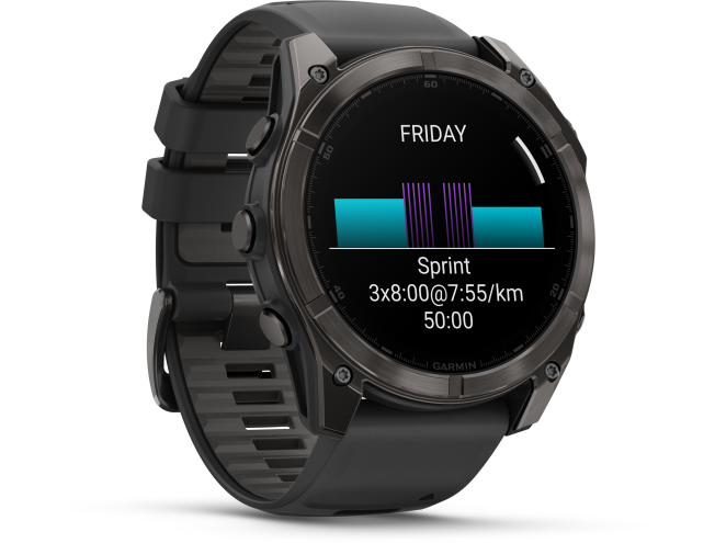 Spordikell Garmin fenix 8 51mm AMOLED,Saph,CrbnGryTi/Blk,Blk/PebbleGryBnd,EMEA Sapphire Carbon Gray DLC Ti with Black band