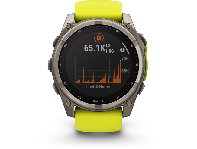 Spordikell Garmin fenix 8 51mm Sapphire Solar Titanium with Yellow Band Sapphire - Titanium with Yellow Band