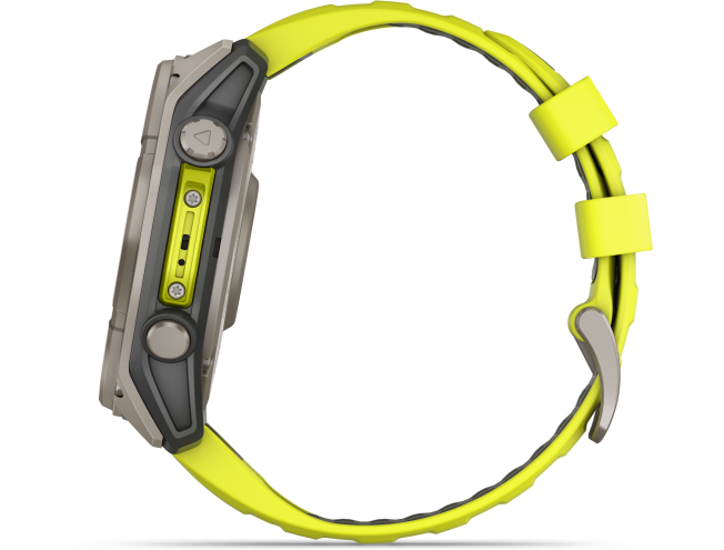 Spordikell Garmin fenix 8 51mm Sapphire Solar Titanium with Yellow Band Sapphire - Titanium with Yellow Band