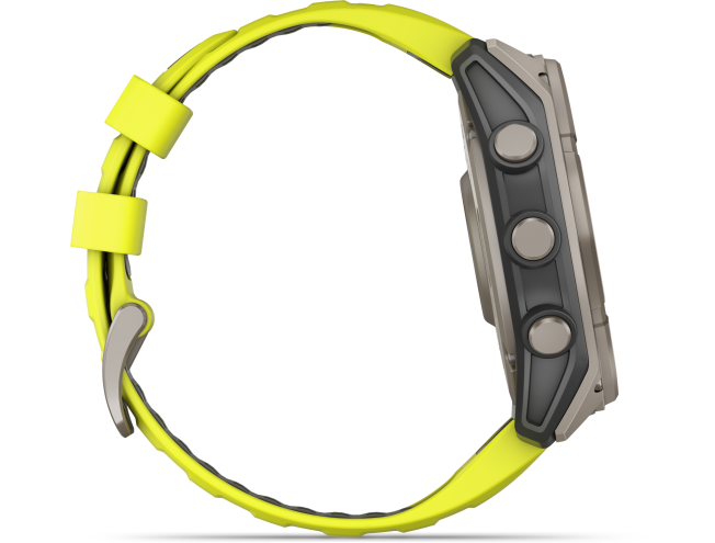 Spordikell Garmin fenix 8 51mm Sapphire Solar Titanium with Yellow Band Sapphire - Titanium with Yellow Band