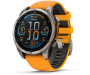 Spordikell fenix 8 47mm AMOLED Sapphire Titanium with Orange Band